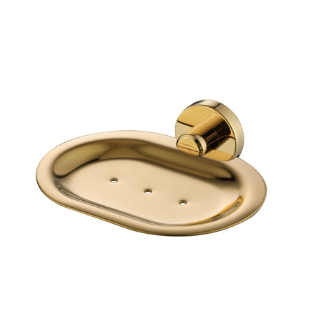 Mirage Soap Dish-Accessories-Modern National-Pvd 
Polished Brass-place-and-palette