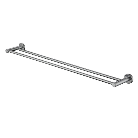 Mirage Towel Rail-Accessories-Modern National-Electroplated 
Brushed Chrome-Double-750mm-place-and-palette