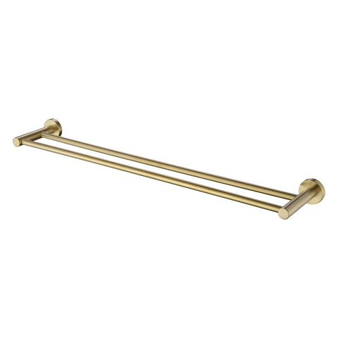 Mirage Towel Rail-Accessories-Modern National-Pvd 
Brushed Bronze-Double-600mm-place-and-palette