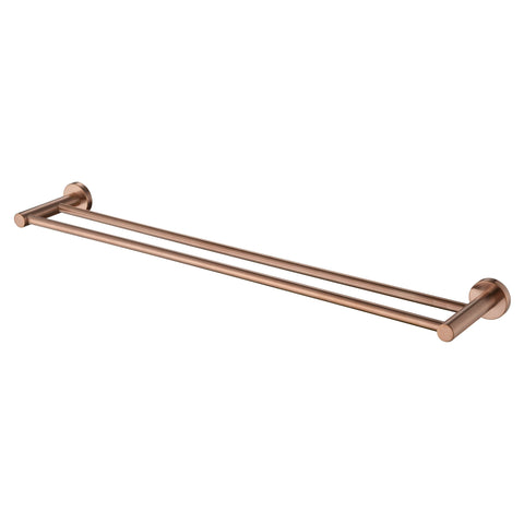 Mirage Towel Rail-Accessories-Modern National-Pvd 
Champagne-Double-750mm-place-and-palette