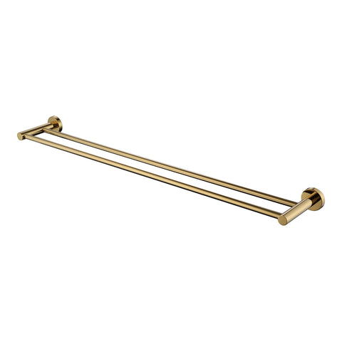 Mirage Towel Rail-Accessories-Modern National-Pvd 
Polished Brass-Double-750mm-place-and-palette