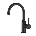 Tapware Modern National Montpellier Basin Set - High Rise Gooseneck Colour: Electroplated Matte Black Place & Palette