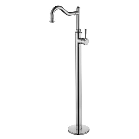 Tapware Modern National Montpellier Freestanding Bath Mixer Style: Standard Colour: Electroplated Chrome Place & Palette