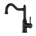 Tapware Modern National Montpellier Kitchen Mixer Shape: Shepherd's Crook Colour: Electroplated Matte Black Place & Palette