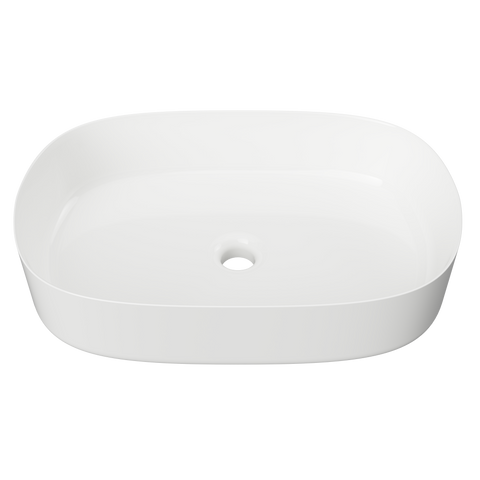 Myrtle Ceramic Basin 550mm-Basins-Timberline-White Gloss-place-and-palette