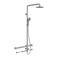 Mecca Care 32mm T-Bar Grab Rail Twin Shower - Place & Palette