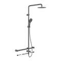 Mecca Care 32mm T-Bar Grab Rail Twin Shower - Place & Palette