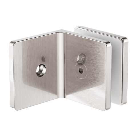 90 Degree Glass To Wall Bracket 10mm Glass