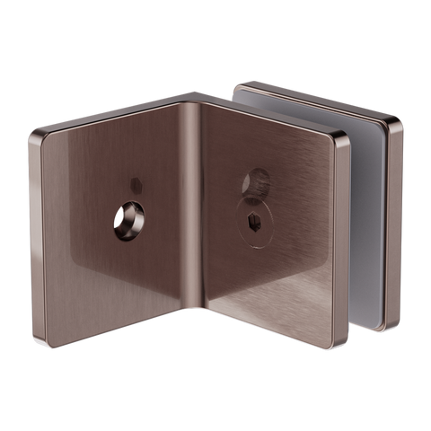 90 Degree Glass To Wall Bracket 10mm Glass