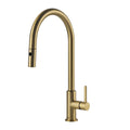 Tapware Turner Hastings Naples Pull Out Sink Mixer Colour: Brushed Brass Place & Palette