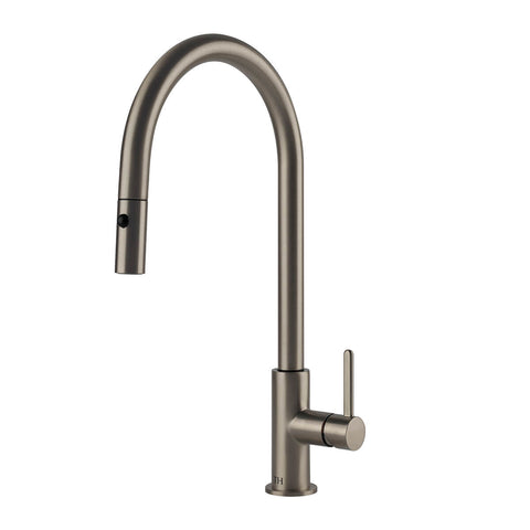 Tapware Turner Hastings Naples Pull Out Sink Mixer Colour: Brushed Nickel Place & Palette