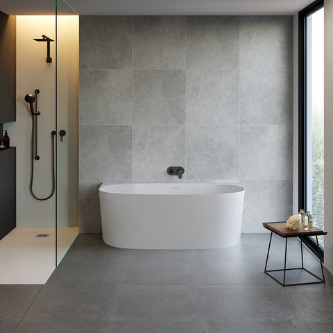 Narva MagnaCast Back To Wall Bath-Baths-Turner Hastings-Matte White-place-and-palette