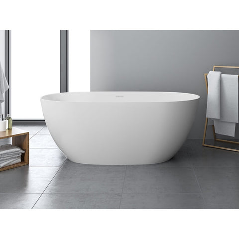 Narva MagnaCast Free Standing Bath-Baths-Turner Hastings-Matte White-place-and-palette