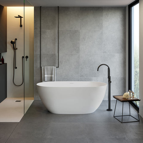 Narva MagnaCast Free Standing Bath-Baths-Turner Hastings-Matte White-place-and-palette