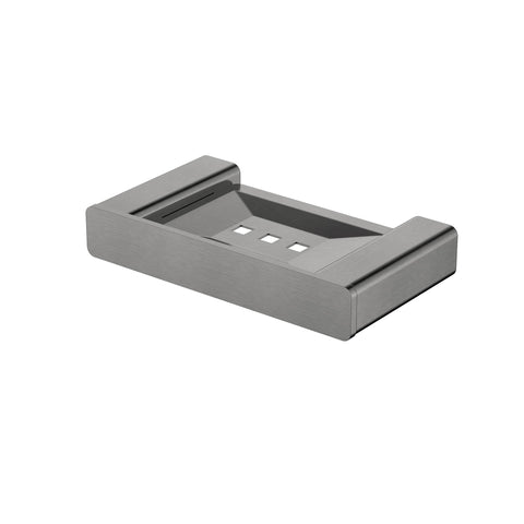 Nova Soap Dish-Accessories-Modern National-Electroplated 
Gunmetal-place-and-palette