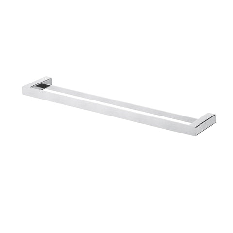 Nova Towel Rail-Accessories-Modern National-Electroplated 
Brushed Chrome-Double-600mm-place-and-palette