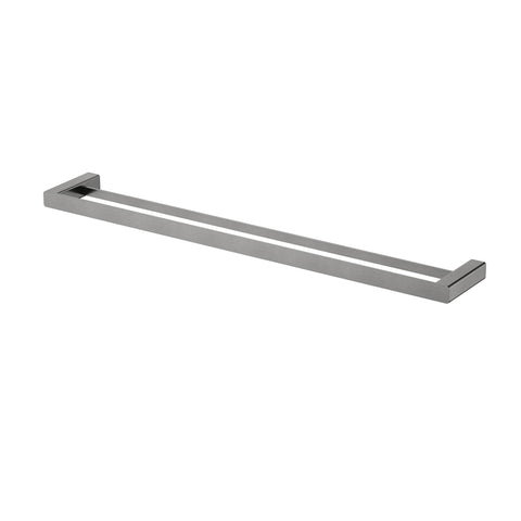 Nova Towel Rail-Accessories-Modern National-Electroplated 
Gunmetal-Double-750mm-place-and-palette