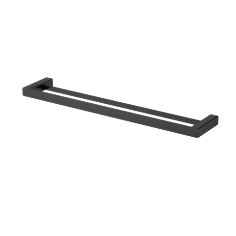 Nova Towel Rail-Accessories-Modern National-Electroplated 
Matt Black-Double-600mm-place-and-palette