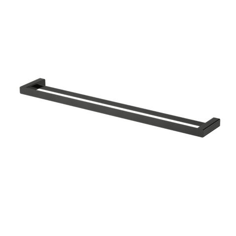 Nova Towel Rail-Accessories-Modern National-Electroplated 
Matt Black-Double-750mm-place-and-palette