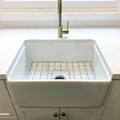 Basins Turner Hastings Novi Fireclay Butler Sink Size: 50x46 Colour: Gloss White Overflow: With Overflow Place & Palette