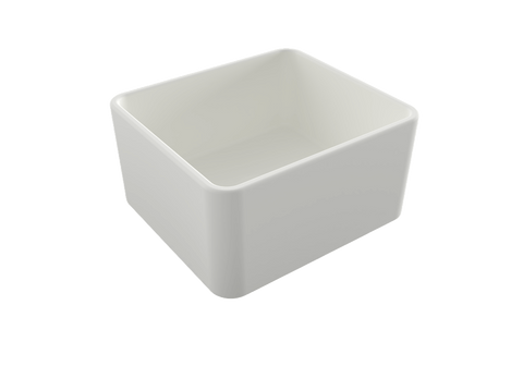 Basins Turner Hastings Novi Fireclay Butler Sink Size: 50x46 Colour: Gloss White Overflow: With Overflow Place & Palette