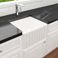 Basins Turner Hastings Novi Fireclay Butler Sink Size: 50x46 Colour: Gloss White Overflow: With Overflow Place & Palette