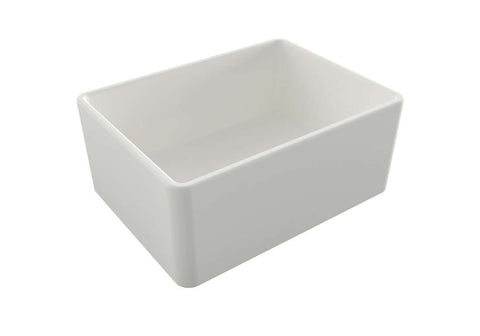 Basins Turner Hastings Novi Fireclay Butler Sink Size: 50x46 Colour: Gloss White Overflow: With Overflow Place & Palette