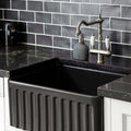 Basins Turner Hastings Novi Fireclay Butler Sink Size: 50x46 Colour: Gloss White Overflow: With Overflow Place & Palette