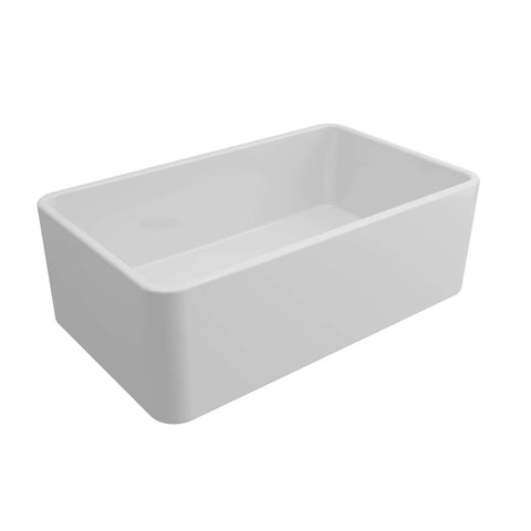 Basins Turner Hastings Novi Fireclay Butler Sink Size: 50x46 Colour: Gloss White Overflow: With Overflow Place & Palette