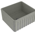 Basins Turner Hastings Novi Fireclay Butler Sink Size: 50x46 Colour: Concrete Look Overflow: With Overflow Place & Palette