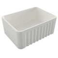 Basins Turner Hastings Novi Fireclay Butler Sink Size: 60x46 Colour: Matte White Overflow: With Overflow Place & Palette