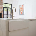 Basins Turner Hastings Novi Fireclay Butler Sink Size: 50x46 Colour: Gloss White Overflow: With Overflow Place & Palette