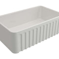 Basins Turner Hastings Novi Fireclay Butler Sink Size: 75x46 Colour: Gloss White Overflow: With Overflow Place & Palette