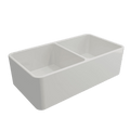 Basins Turner Hastings Novi Fireclay Double Butler Sink Colour: Gloss White Overflow: With Overflow Place & Palette