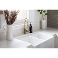 Basins Turner Hastings Novi Fireclay Double Butler Sink Colour: Gloss White Overflow: With Overflow Place & Palette