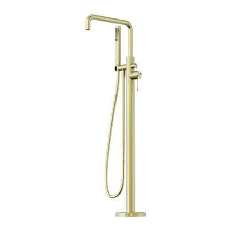 Showers Nero Opal Freestanding Bath Mixer With Hand Shower Colour: Brushed Gold Place & Palette