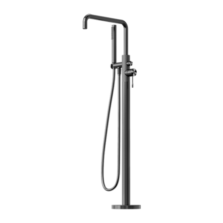 Showers Nero Opal Freestanding Bath Mixer With Hand Shower Colour: Graphite Place & Palette