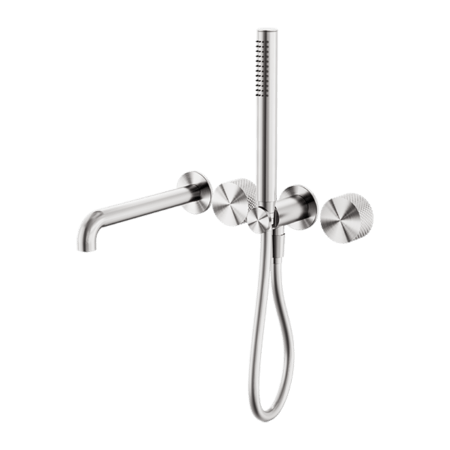 Showers Nero Opal Progressive Shower System Separate Plate With Spout Colour: Brushed Nickel Size: 230mm Place & Palette