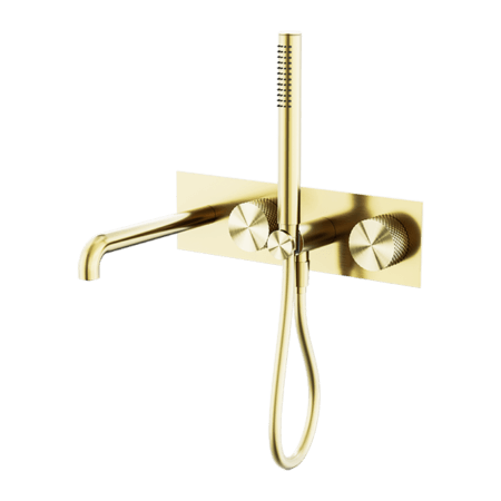 Showers Nero Opal Progressive Shower System With Spout Colour: Brushed Gold Size: 230mm Place & Palette