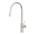 Tapware Nero Opal Pull Out Sink Mixer With Vegie Spray Function Colour: Brushed Nickel Place & Palette