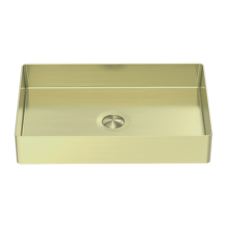 Basins Nero Opal Rectangle Stainless Steel Basin Colour: Brushed Gold Place & Palette