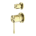 Showers Nero Opal Shower Mixer With Divertor Separate Plate Colour: Brushed Gold Place & Palette