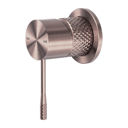 Showers Nero Opal Shower Mixer With Plate Colour: Brushed Bronze Plate Size: 60mm Place & Palette