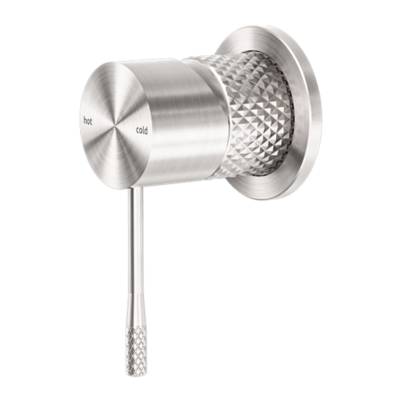 Showers Nero Opal Shower Mixer With Plate Colour: Brushed Nickel Plate Size: 60mm Place & Palette