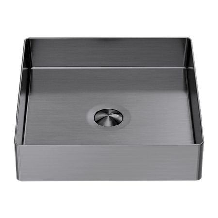 Basins Nero Opal Square Stainless Steel Basin Colour: Graphite Place & Palette