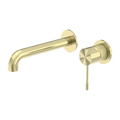 Tapware Nero Opal Wall Basin/Bath Mixer Separate Back Plate Colour: Brushed Gold Size: 260mm Place & Palette