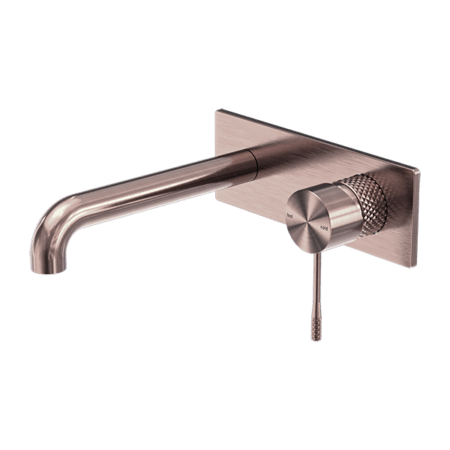 Tapware Nero Opal Wall Basin/Bath Mixer Colour: Brushed Bronze Size: 260mm Place & Palette