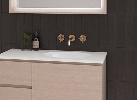 Basins Timberline Oval Under Counter Ceramic Basin with Overflow to Front Color: White Gloss Place & Palette