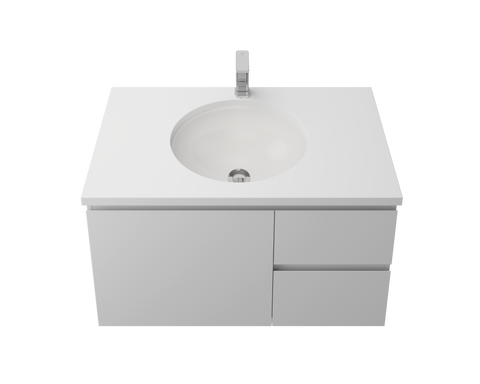 Oval Under Counter Ceramic Basin with Overflow to Front-Basins-Timberline-White Gloss-place-and-palette