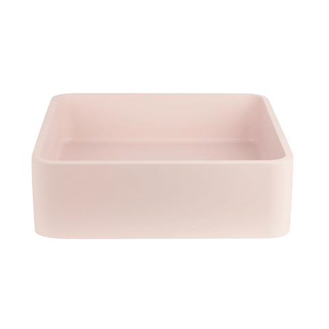 Basins The Peninsula Collection Piazza Concrete Basin Colour: Blush Pink Place & Palette